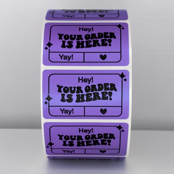"Your Order Is Here!" Mailer Stickers | Shipping Essentials| THANK YOU STICKERS - Picture 5 of 11
